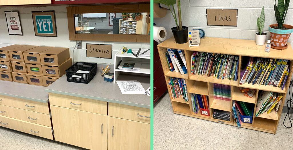 organized classroom spaces