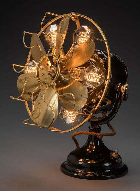 Fan Light Fixture by Mick Whitcomb