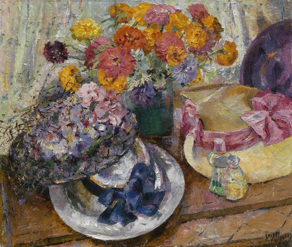 Loïs Mailou Jones "My Mother's Hats," 1943, oil on canvas. (Courtesy of the Museum of Fine Arts, Boston)
