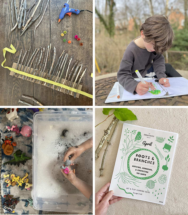 April "Roots & Branches" creativity guide from The Creativity Project.