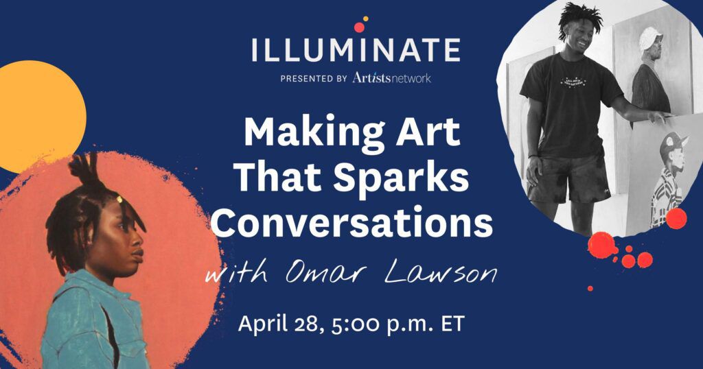 Meet Omar Lawson, mixed media artist, in our next Illuminate event for Artists Network members