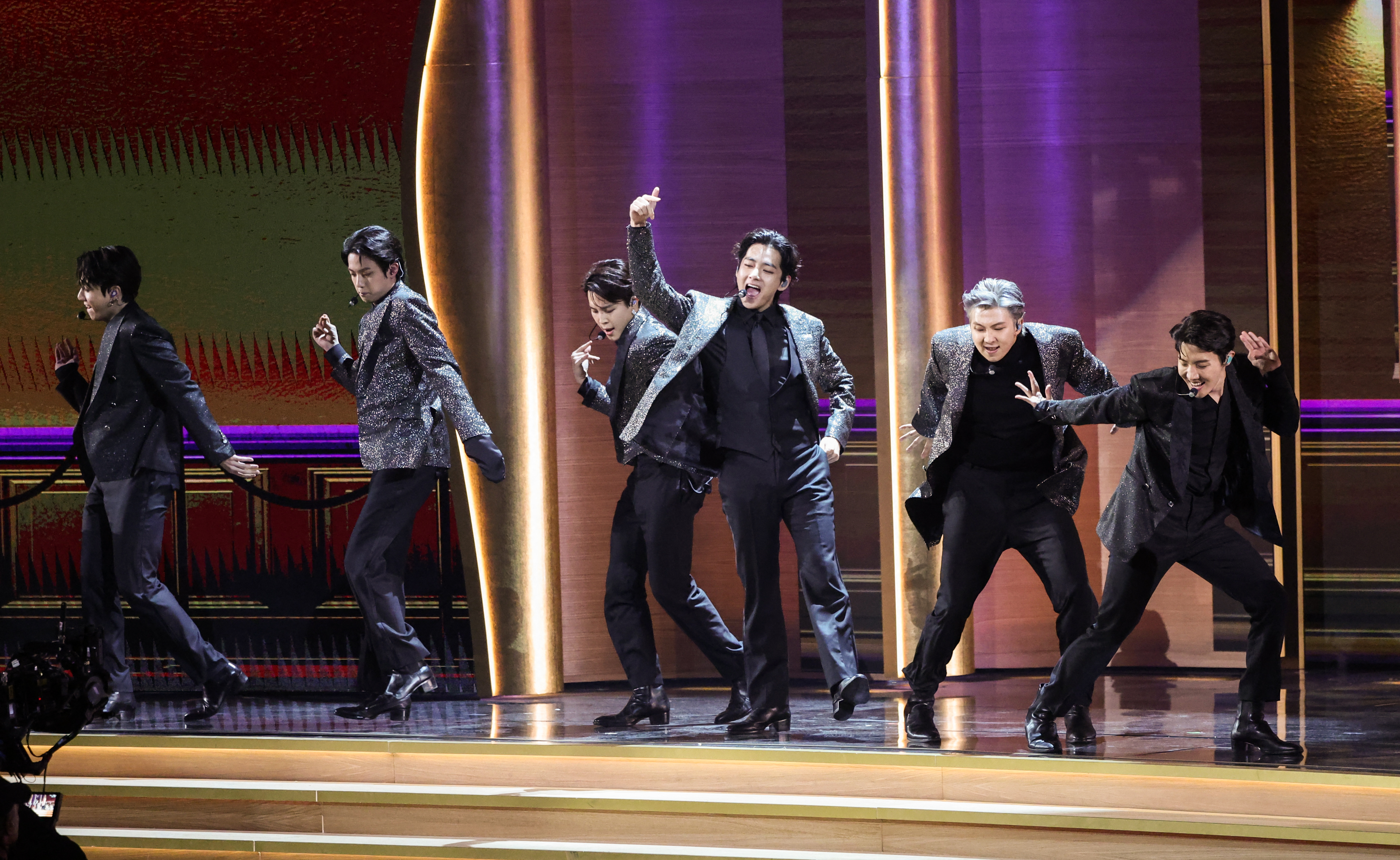 BTS hit the Grammy stage for their third time