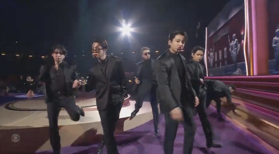 J-Hope tripped while on stage at the 2022 Grammys